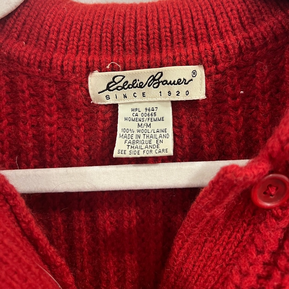 Eddie Bauer button down collared sweater - Picture 3 of 3